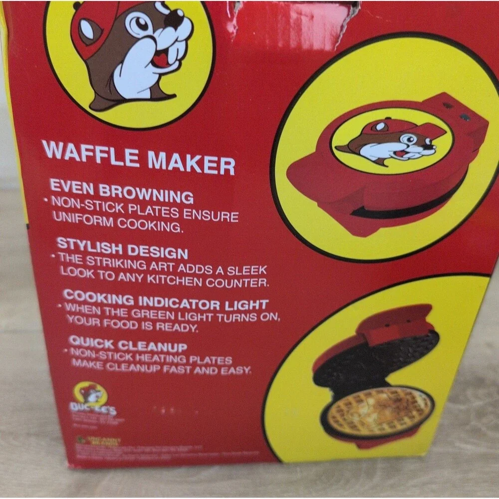 Buc-ees Waffle Maker Iron  Buccees Beaver Tested